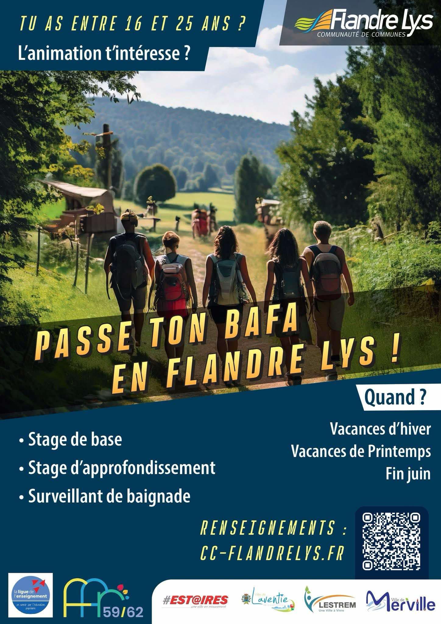 Passe ton BAFA en Flandre Lys !