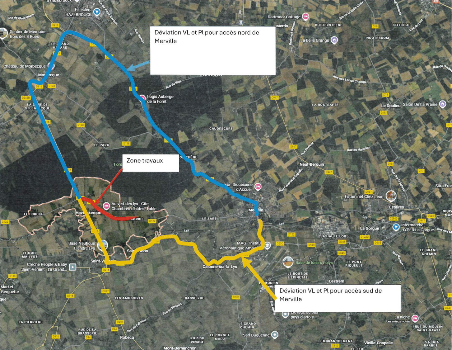 Travaux de réfection de chaussée RD122 & RD916