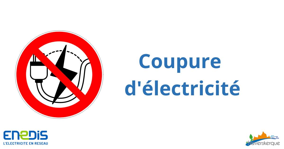 Coupure d&rsquo;électricité mercredi 24 juin 2026